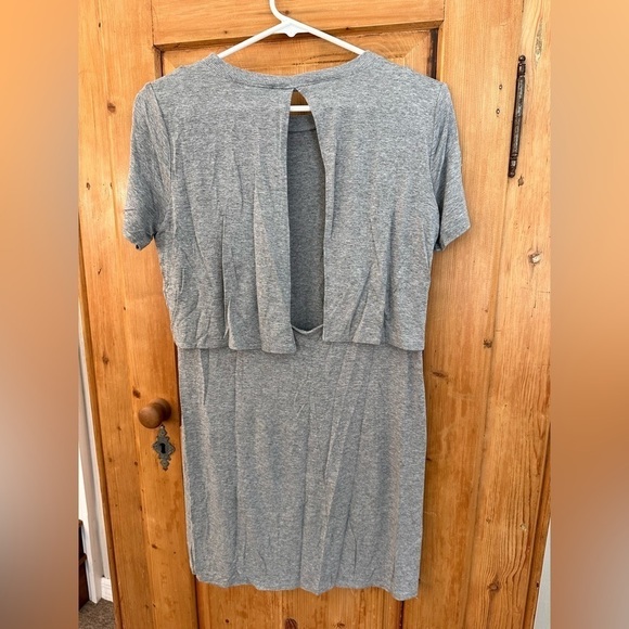 🎉Forever 21 Gray Tee Shirt Open Back Dress Size Small. - Picture 4 of 9